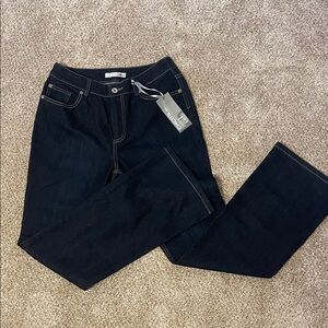 Chico's Women's Straight Jeans in Dark Blue